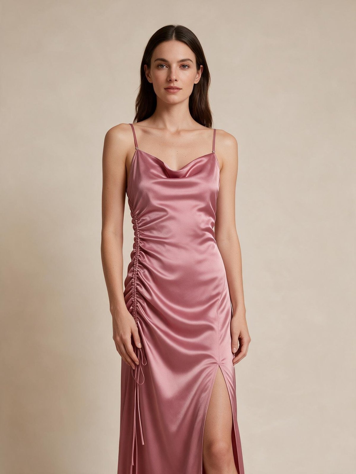Robe shein satin 