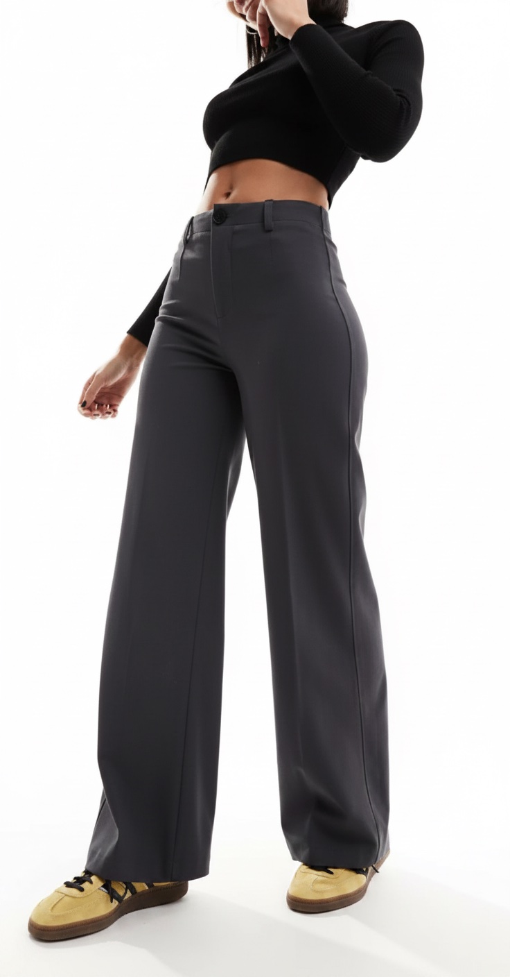 Wilde leg trousers,bershka 