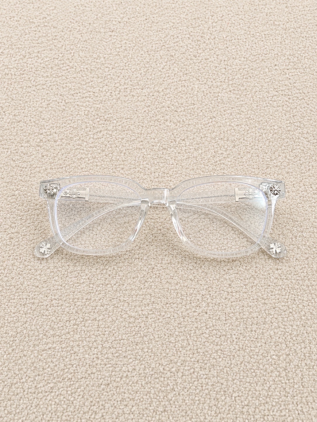Lunettes chrome hearts transparente