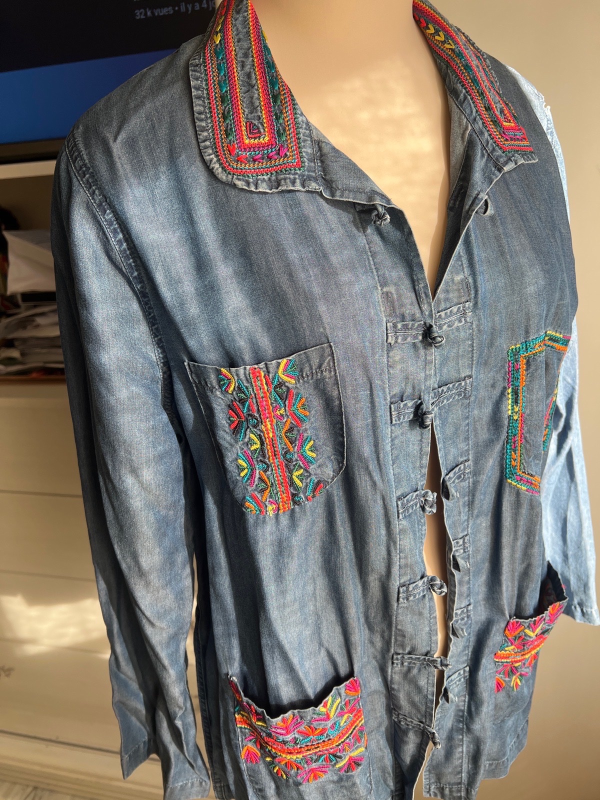 Veste façon dengri marque :Création السمراء