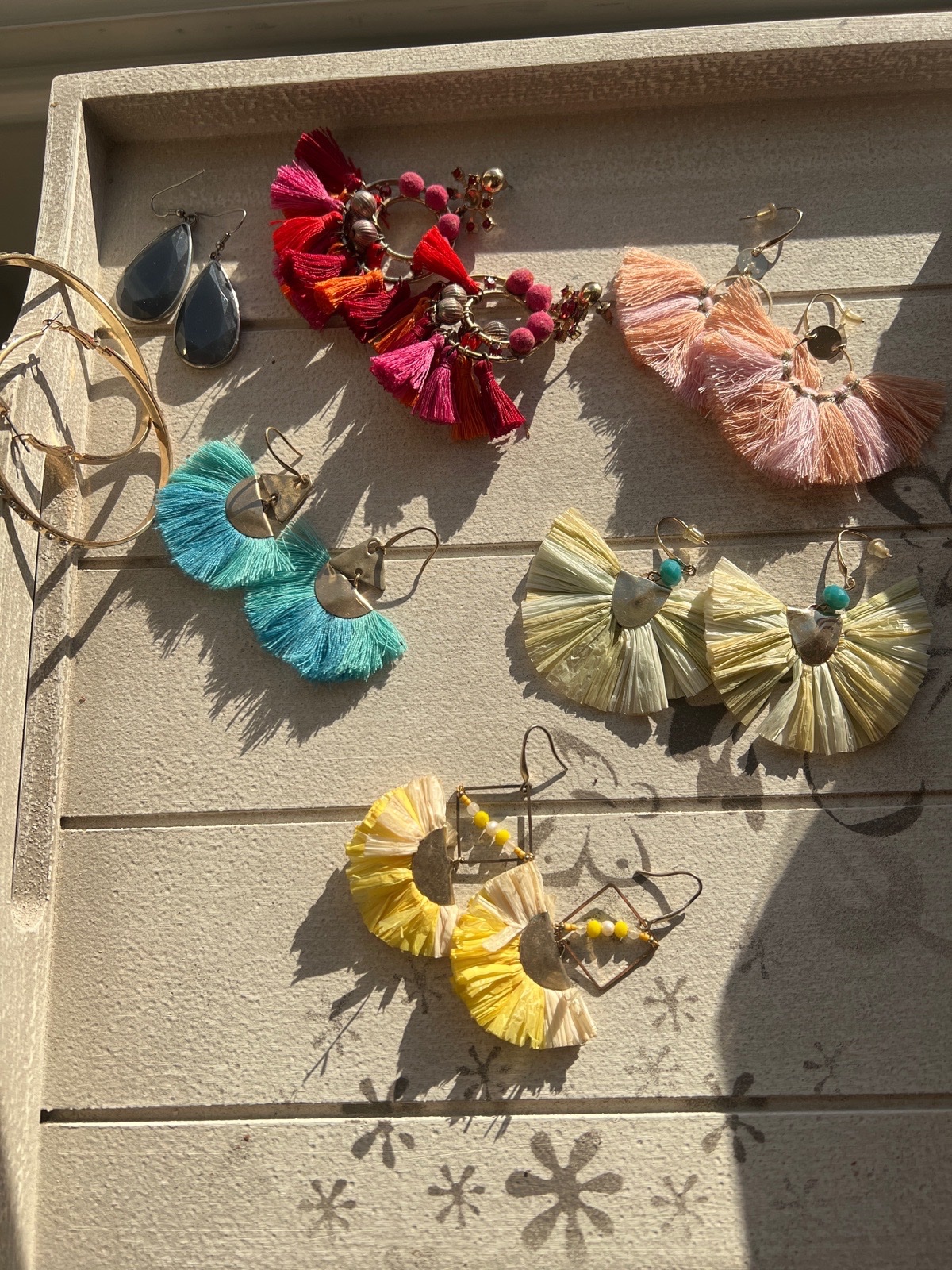 Lot 7 boucles d'oreilles 