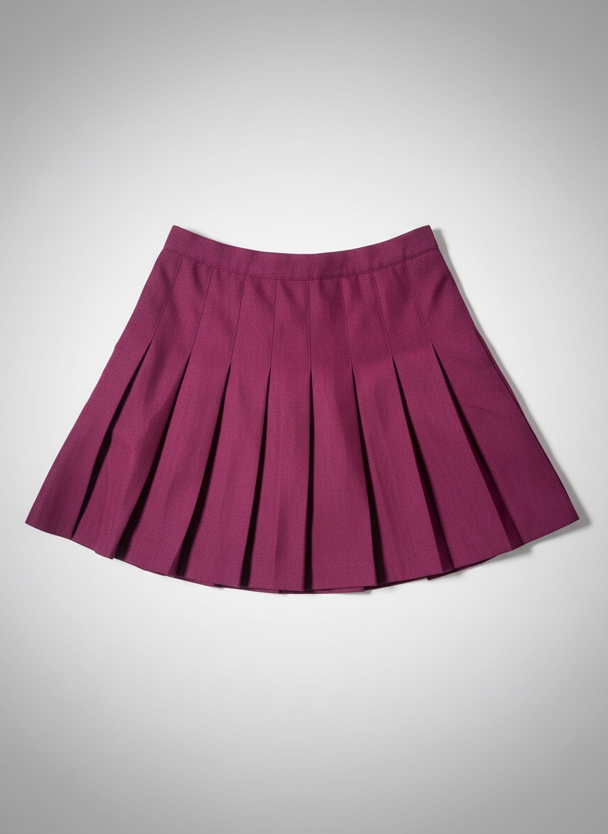 Jupe short couleur burgundy