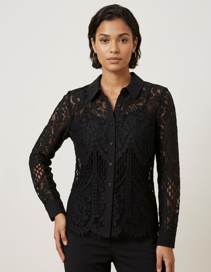 Chemise en dentelle florale Lipsy London