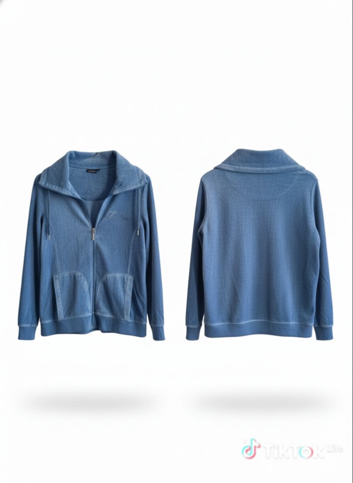 Vest velours bleu 