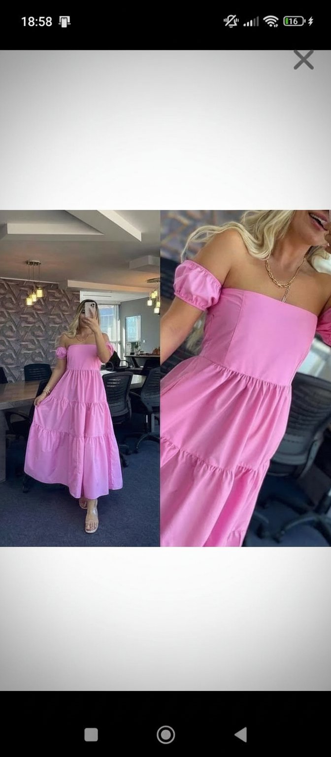 Robe rose 