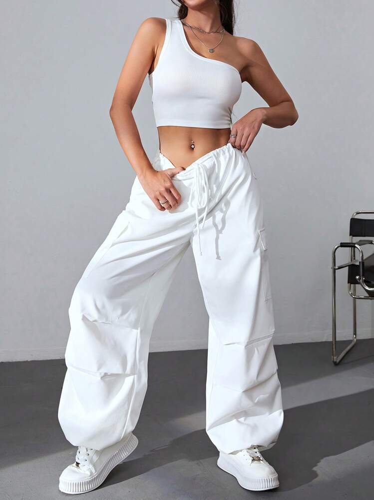 Pantalon parachute coton 100%