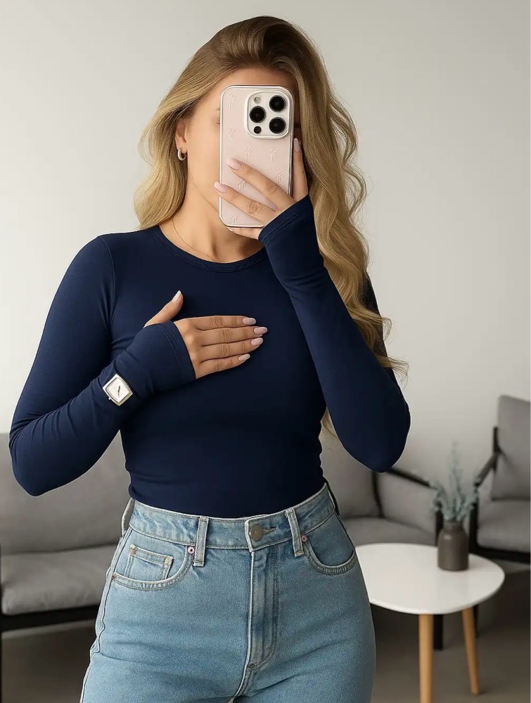 PULL LICRA BLEU MARINE