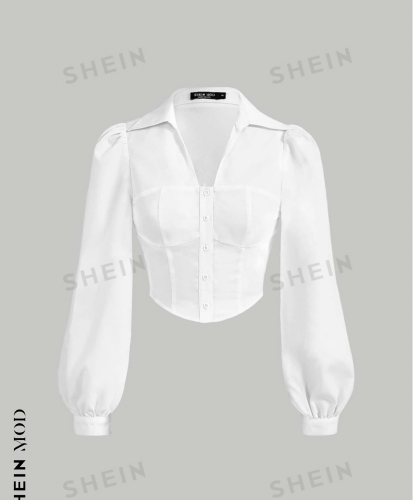 Chemise blanche neuve taille xs marque shein très bonne qualité