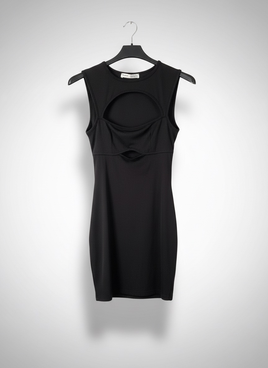 Robe noire Pull&Bear