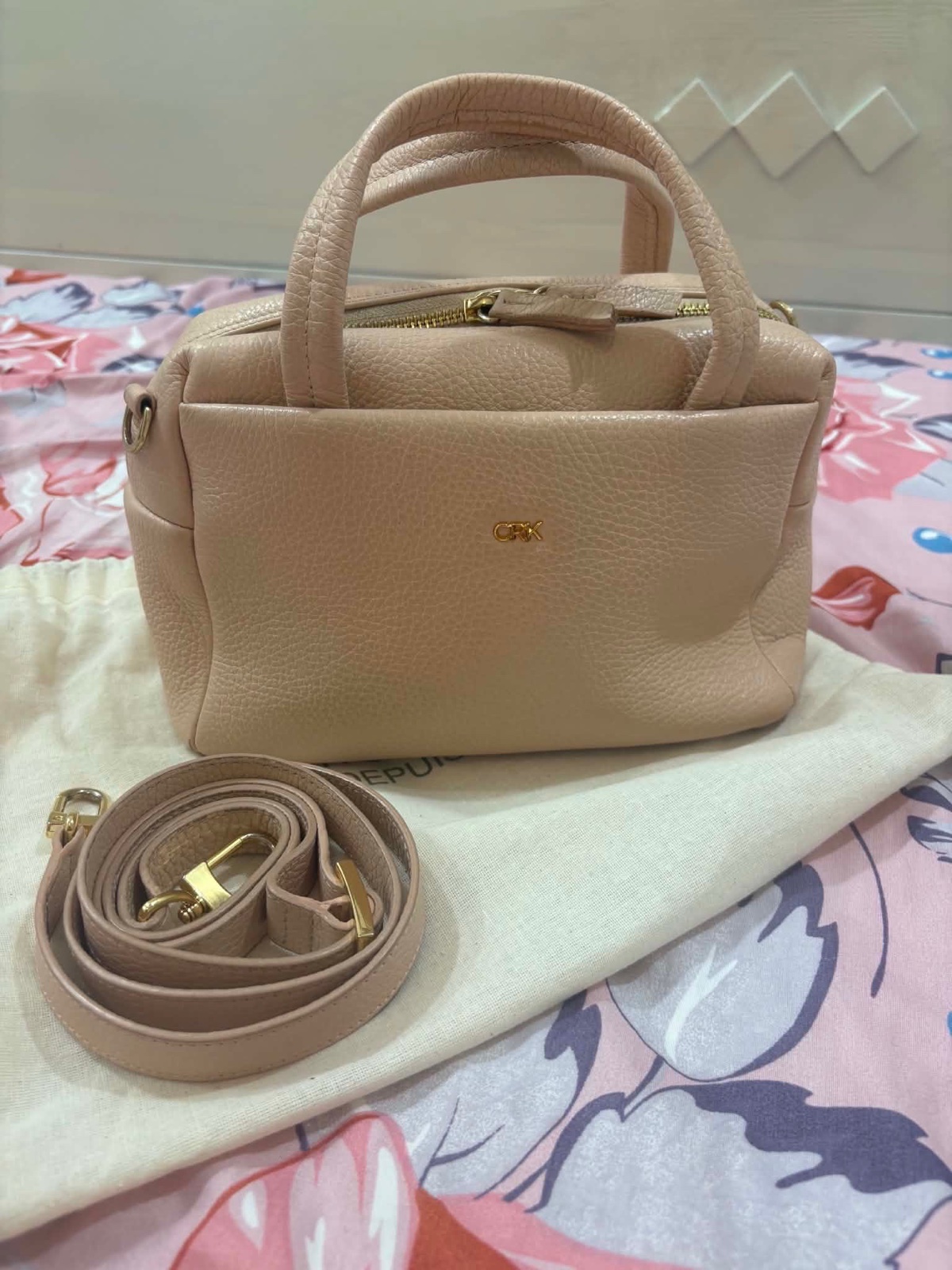 Sac CRK beige rosé