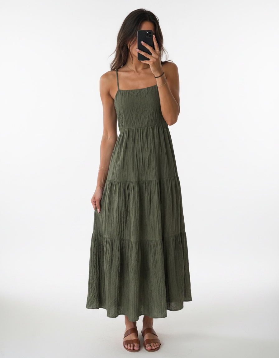 Robe verte elegante 