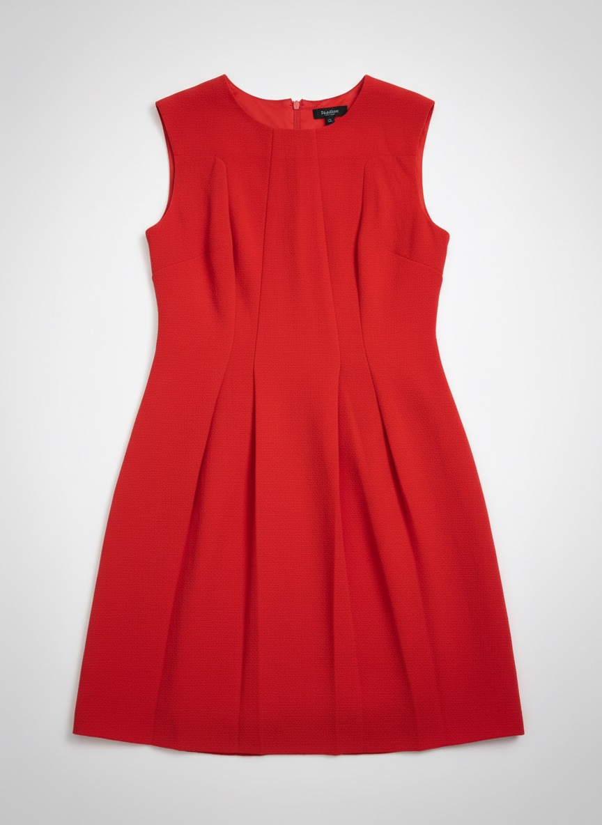 Robe courte rouge patineuse