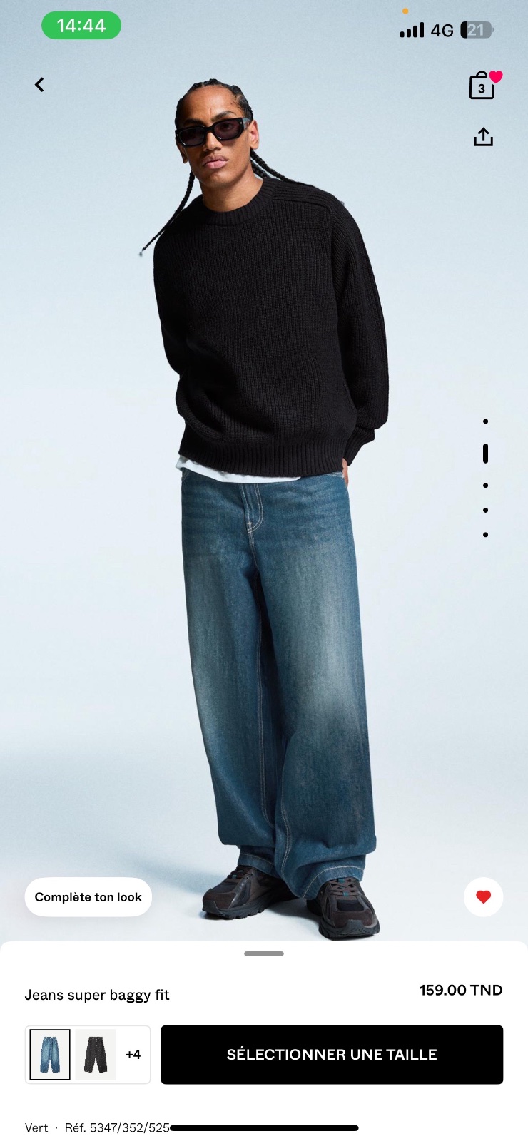 Deux super baggy jeans bershka