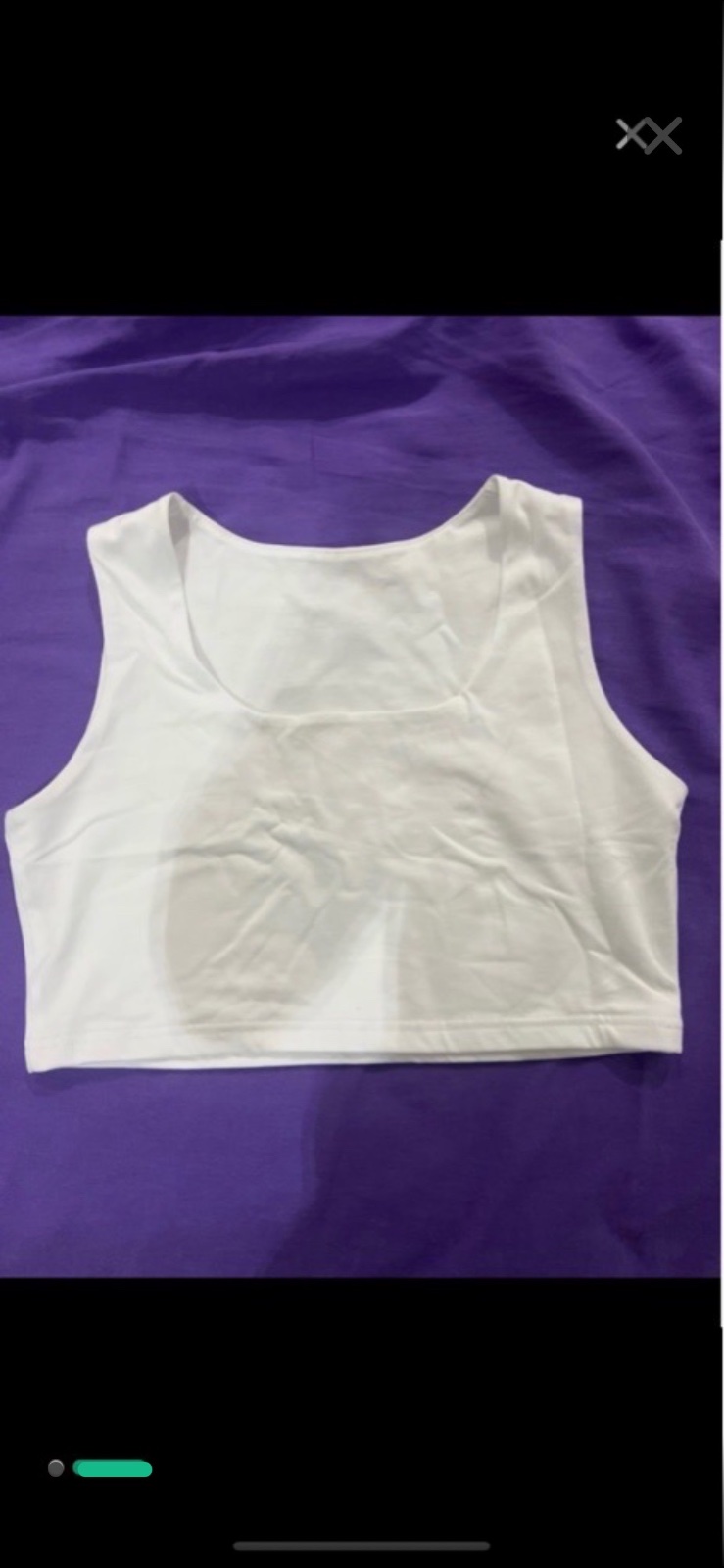 Crop top blanc