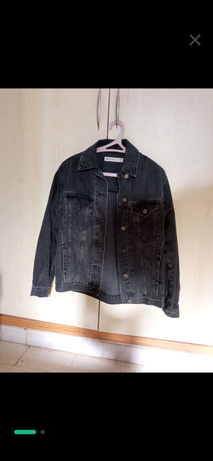 Veste jean noir