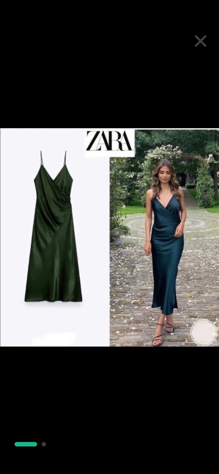Robe zara satin