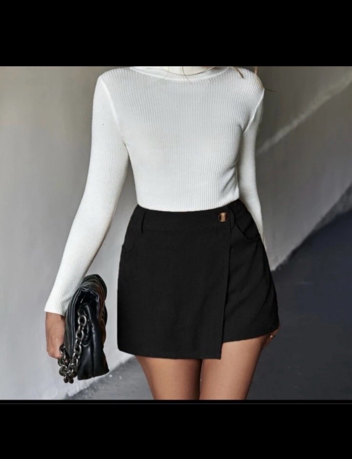 Jupe short velour