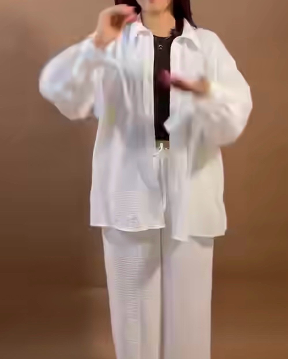 Chemise en lin blanc