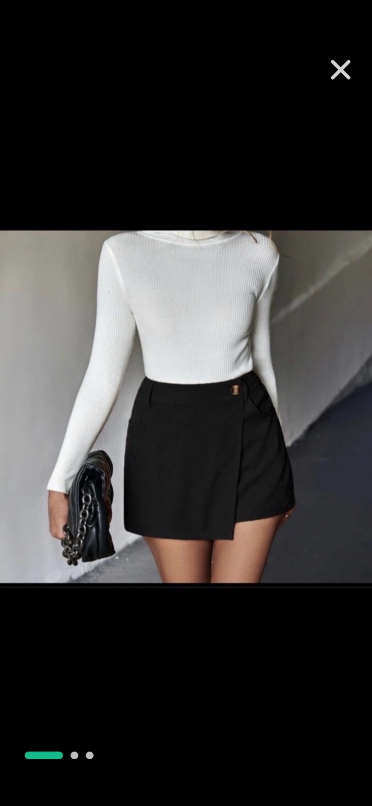 Jupe short velour