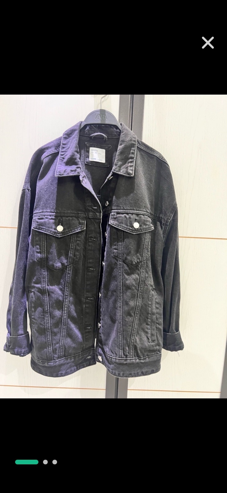Veste jean noir