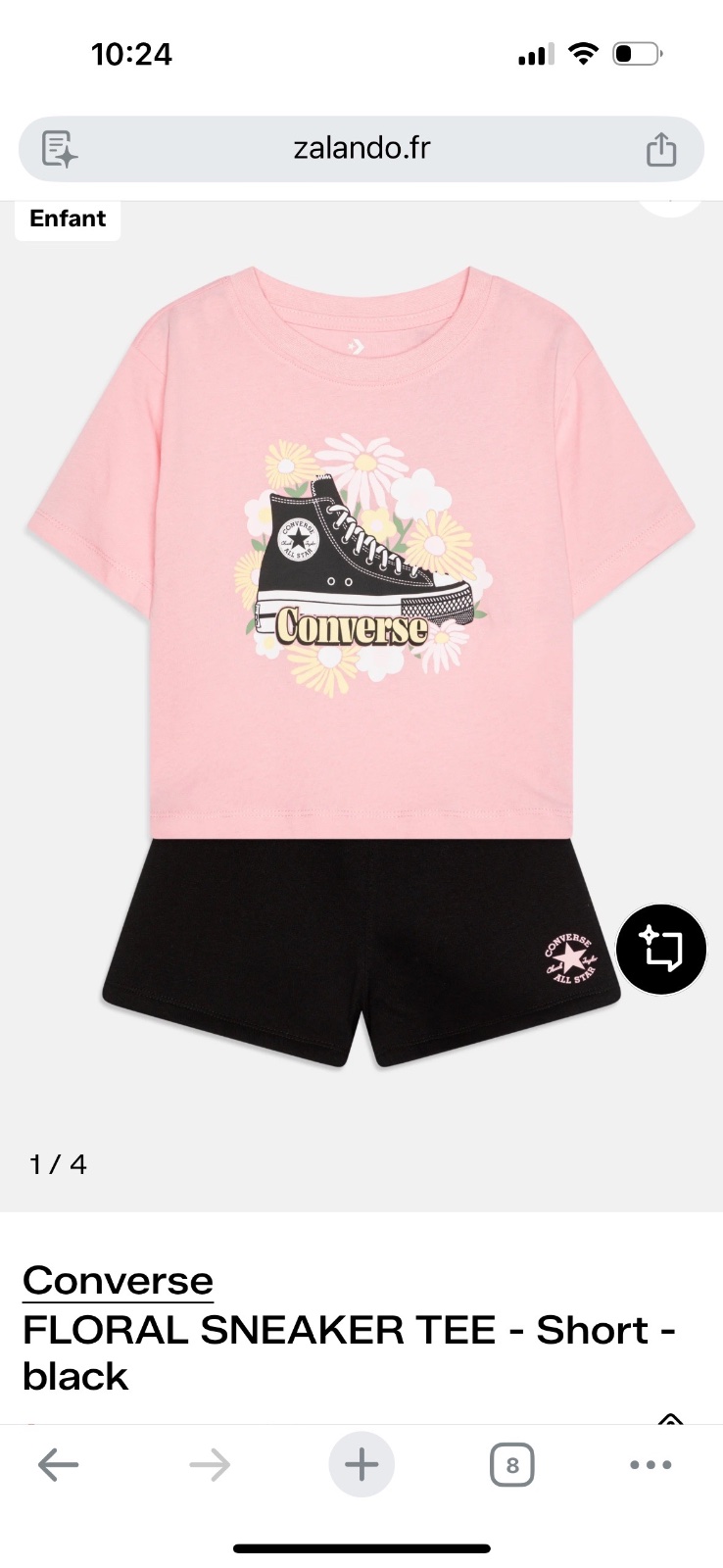 Tenue fillettes converse