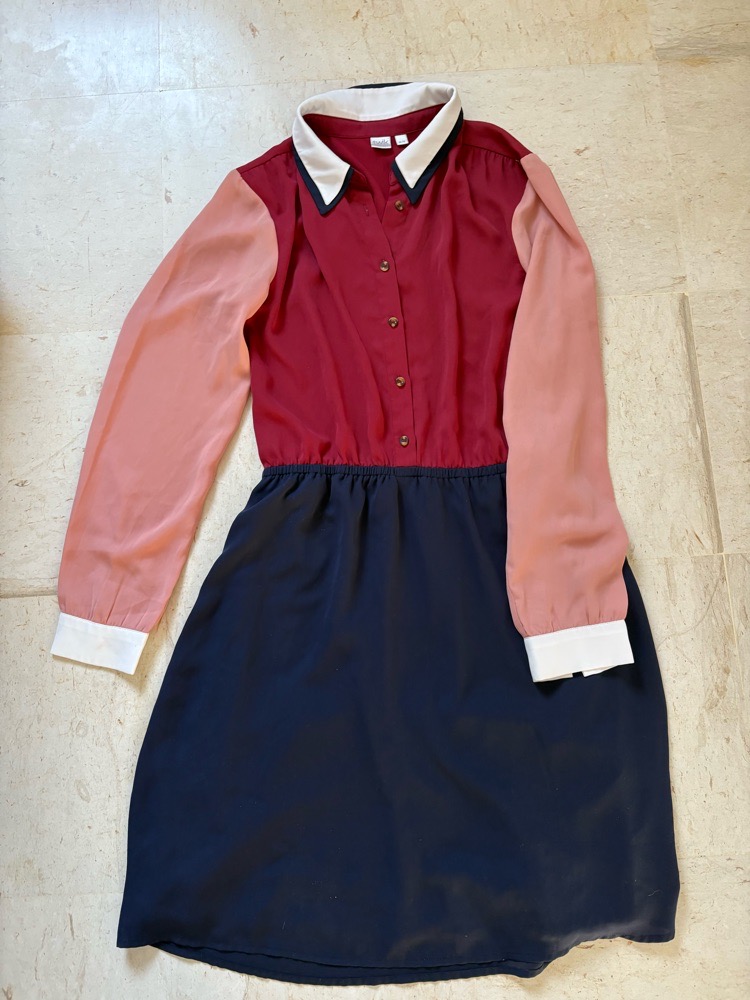 Robe chemise multicolores 