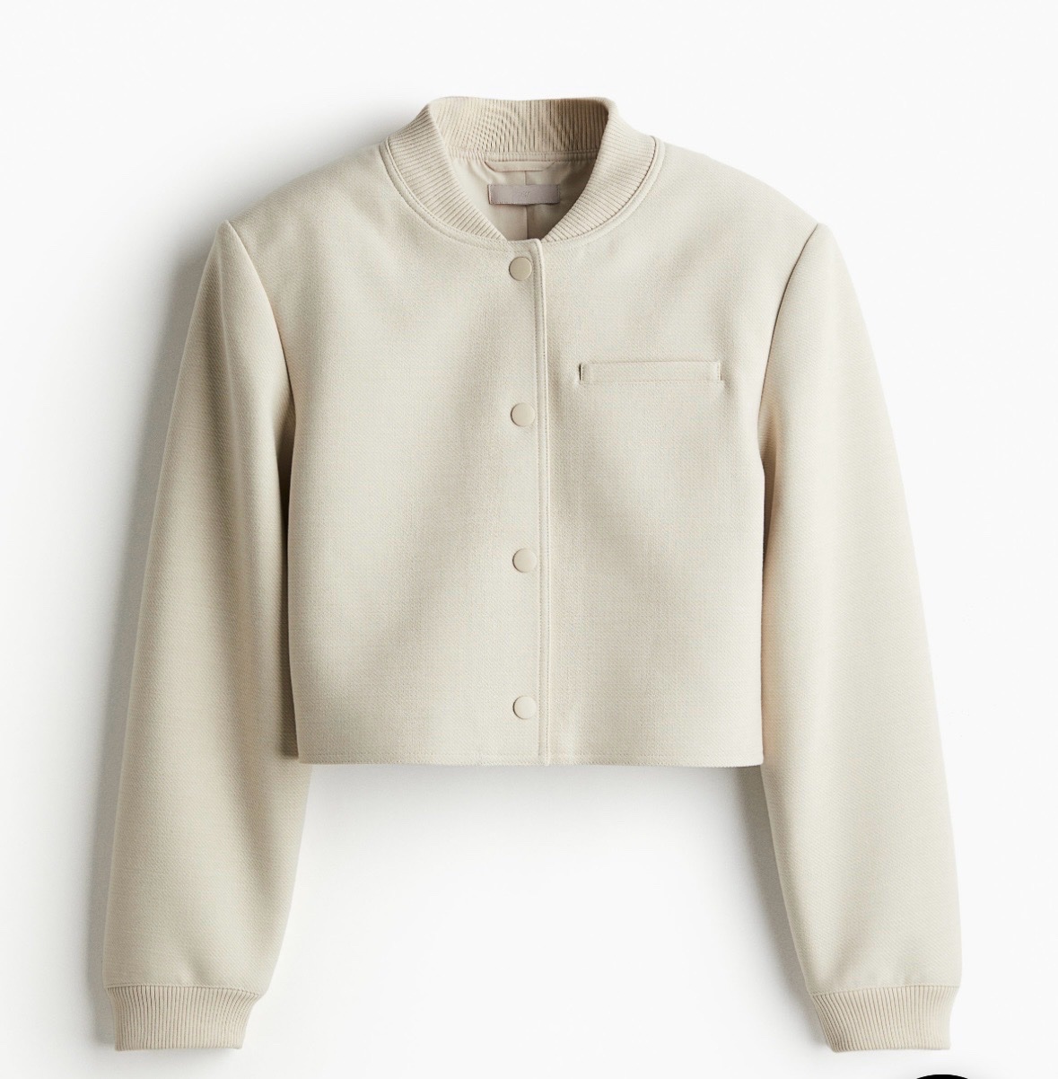 Veste beige boutonnée beige