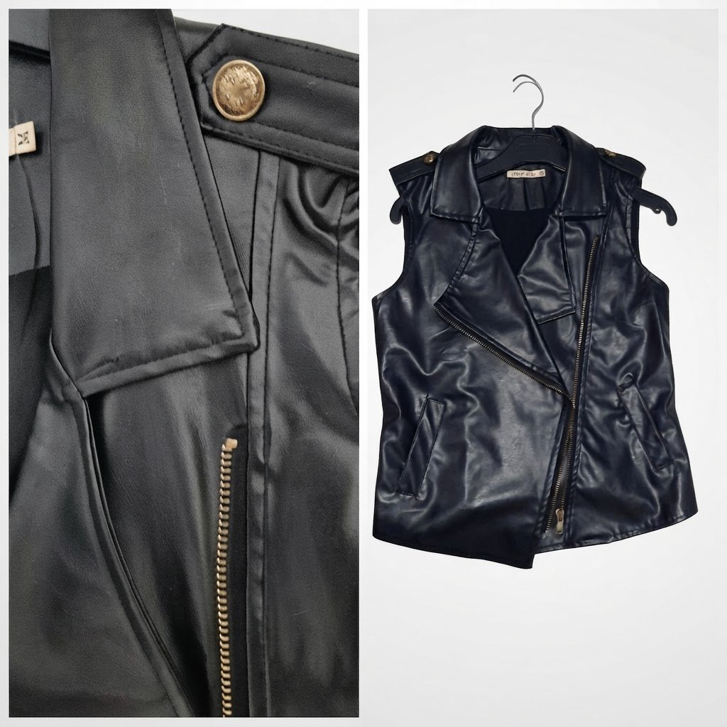 Jaket tendance semi-cuire 