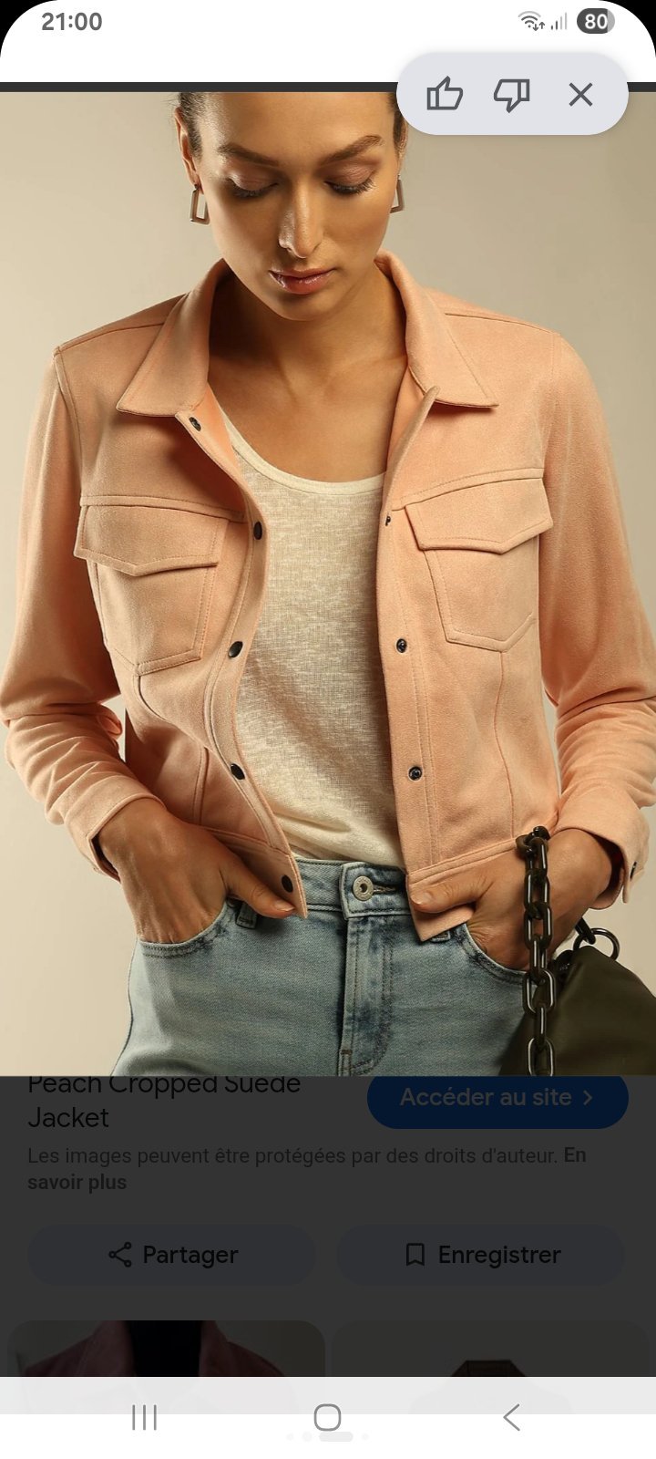 Veste saumon 