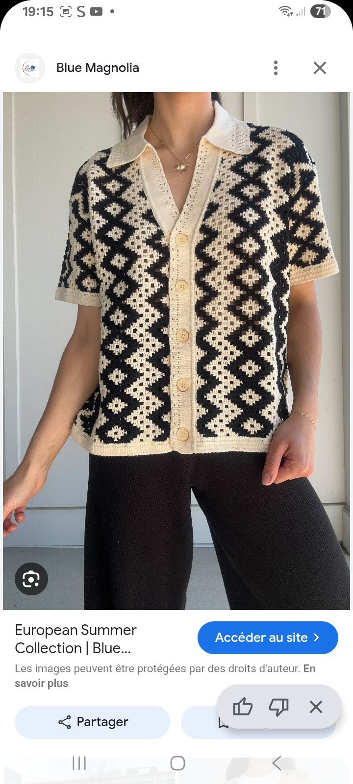 Blouse en crochet 