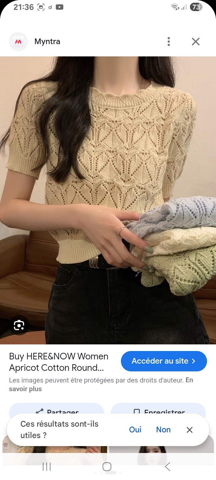 Pull effet crochet