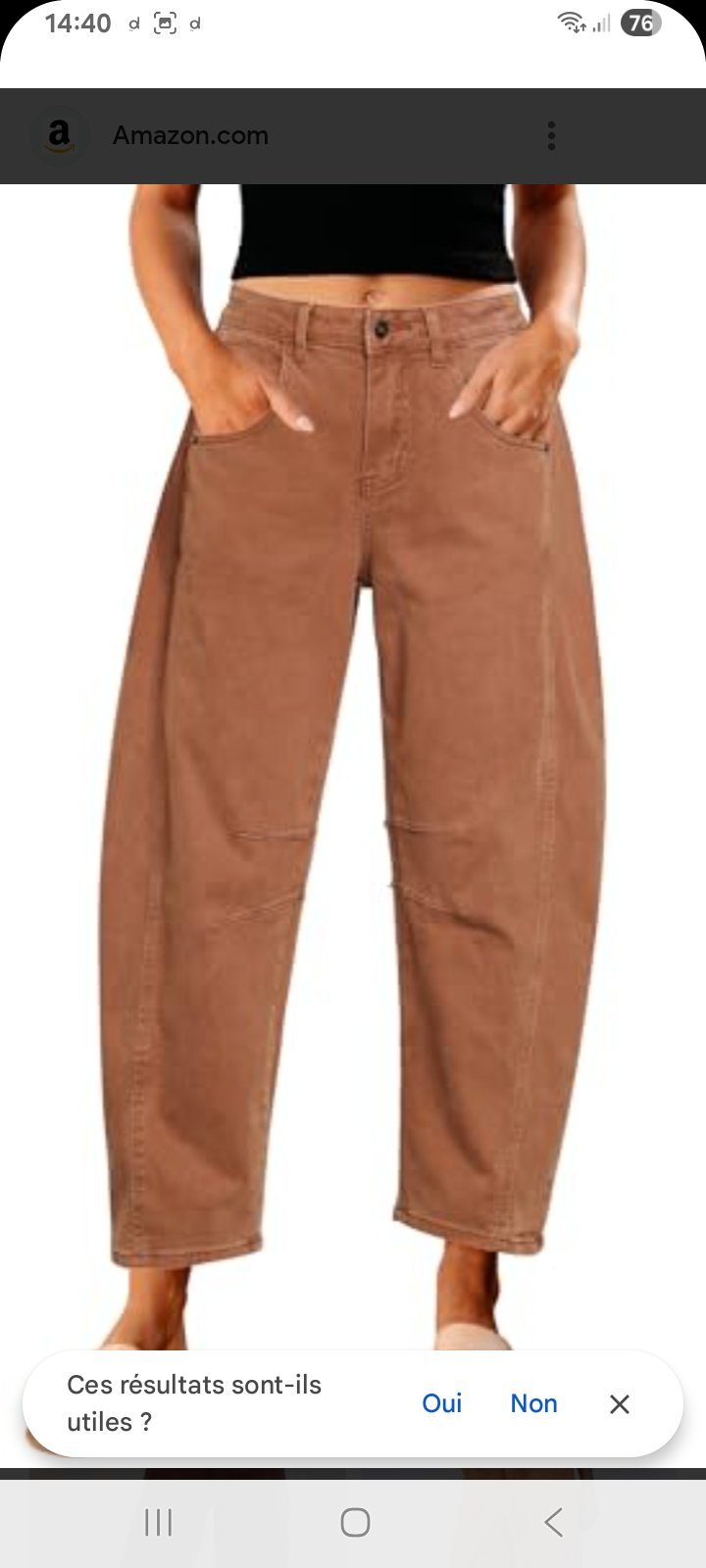 Denim barrel chocolat 