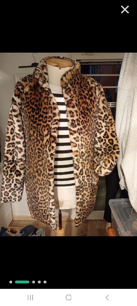 Veste manteau léopard 
