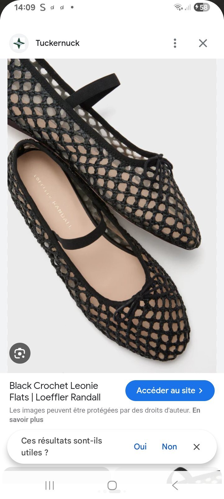Ballerines en filet