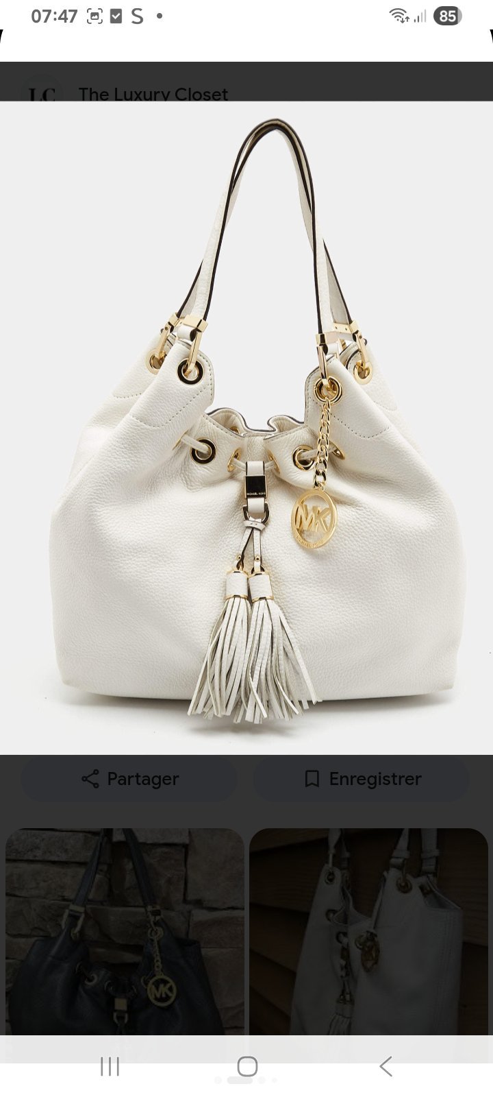 Sac blanc MK