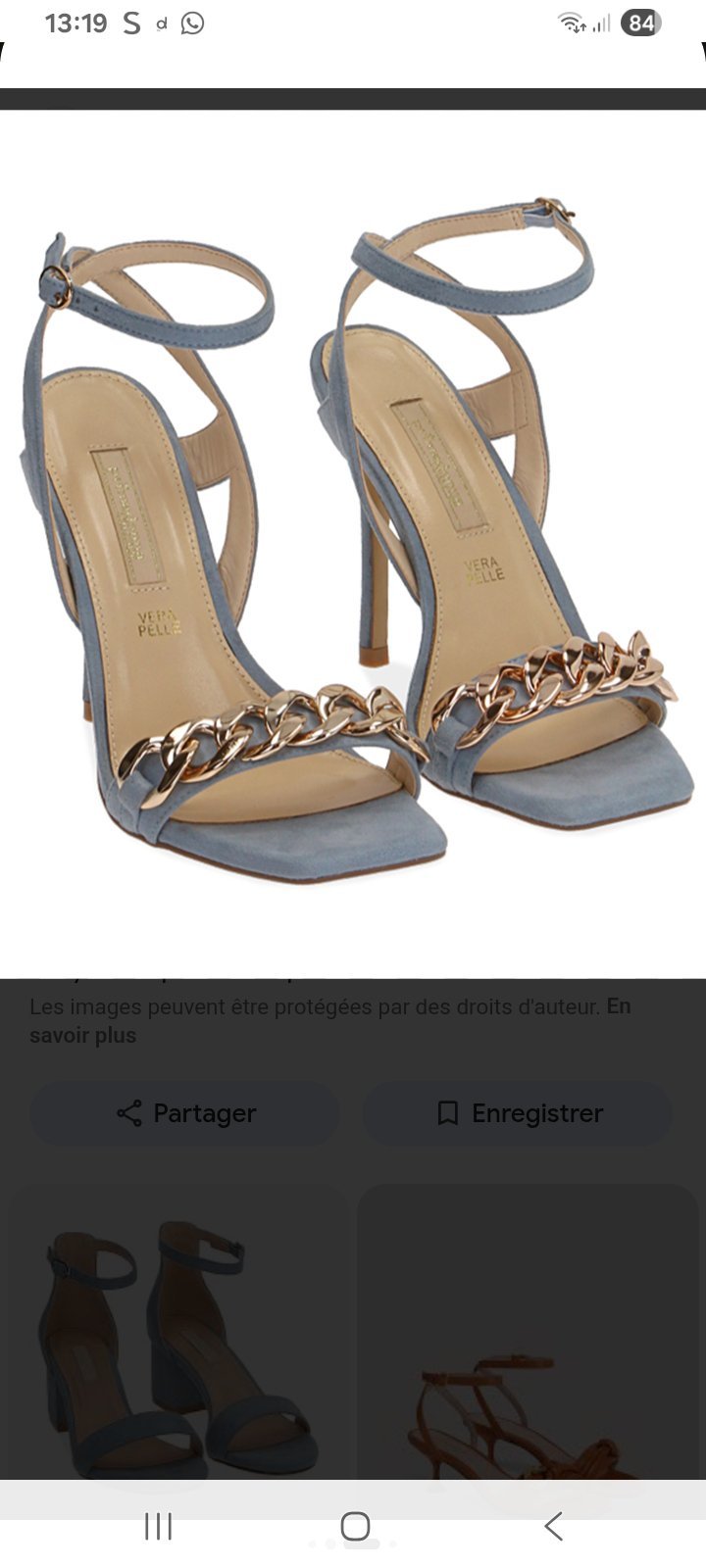 Sandales azur PRIMADONNA