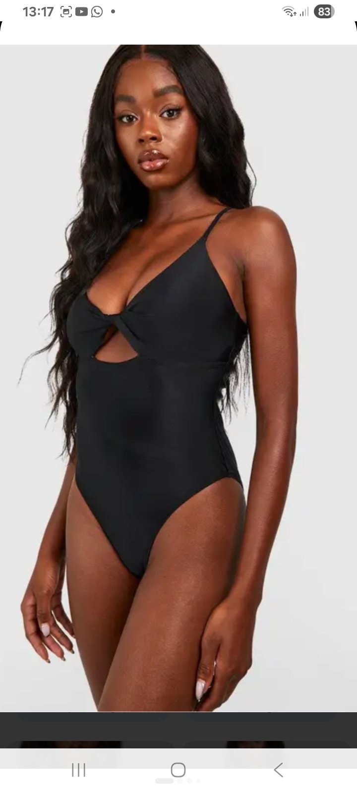 Maillot torsadé boohoo 