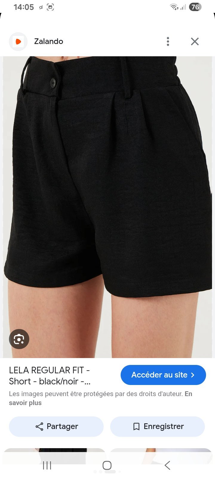 Short habillé zara