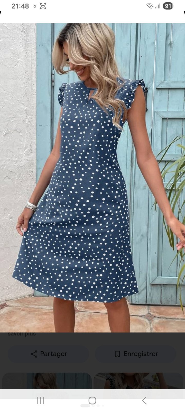 Robe à points shein 