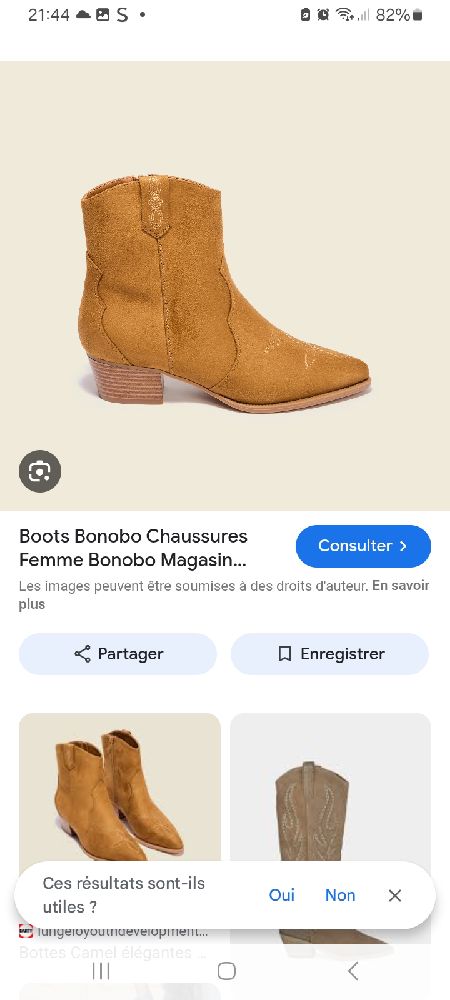 Bottines camaïeu 