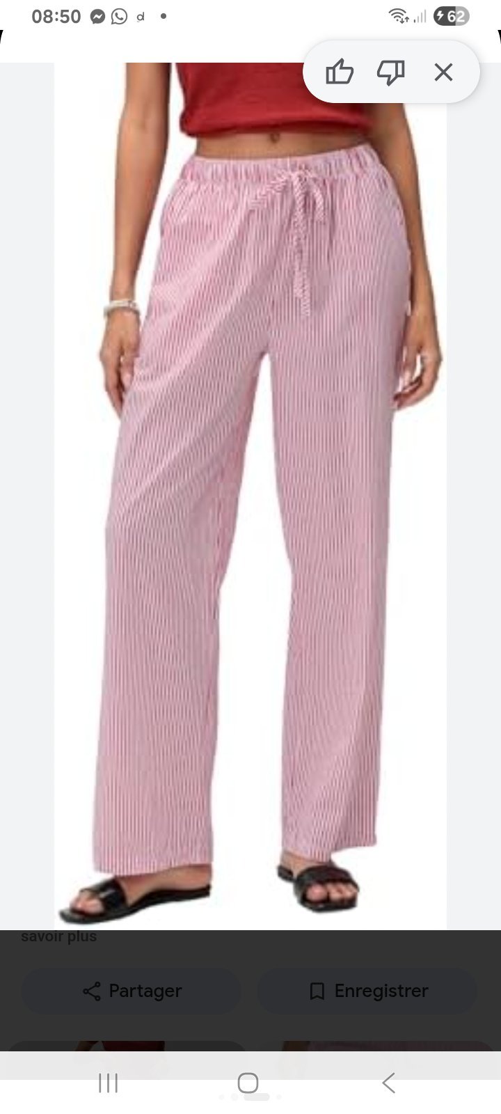 Pantalon de pygama rose