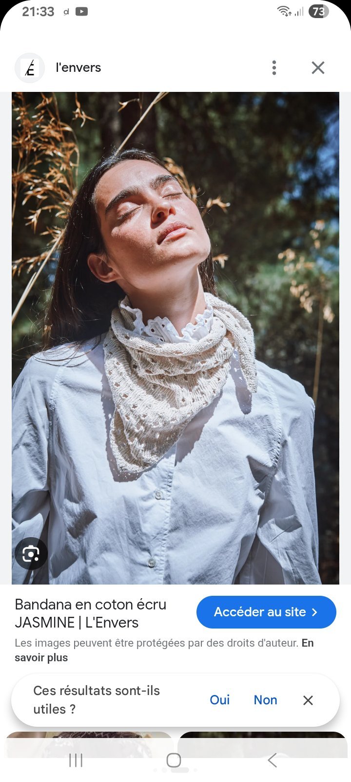 Foulard en dentelle 