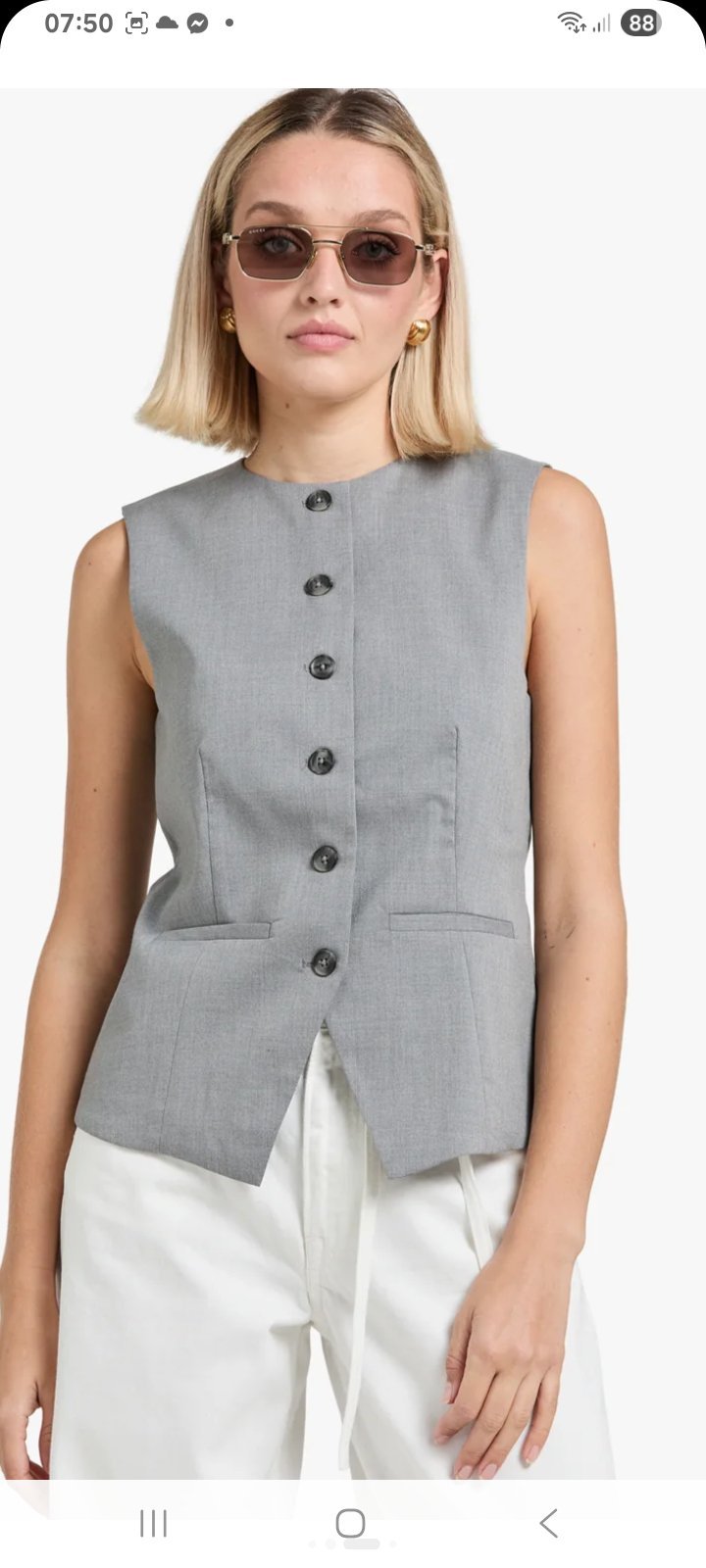 Gilet cendre boohoo 