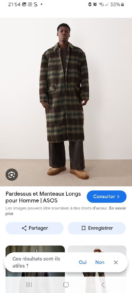 Manteau oversize ASOS