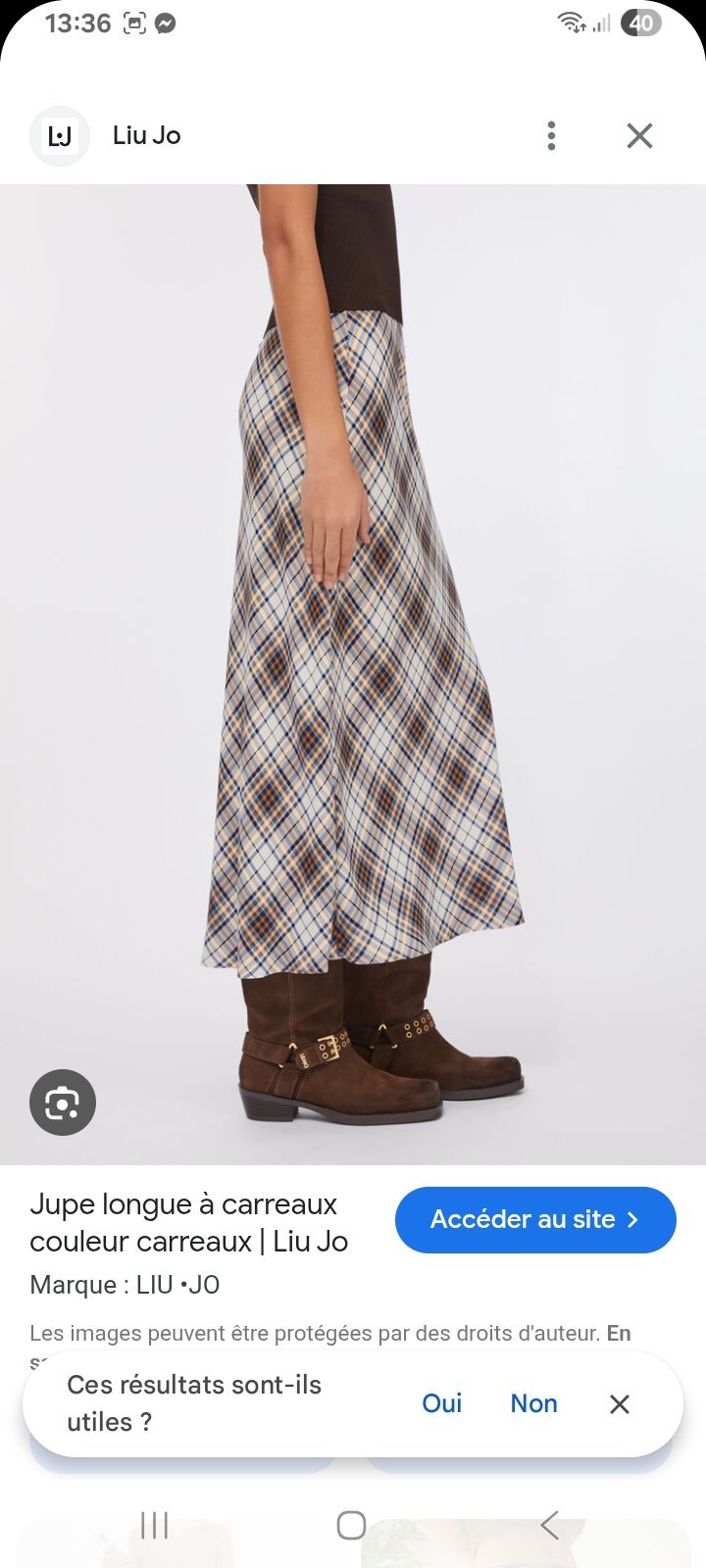 Jupe midi vintage 