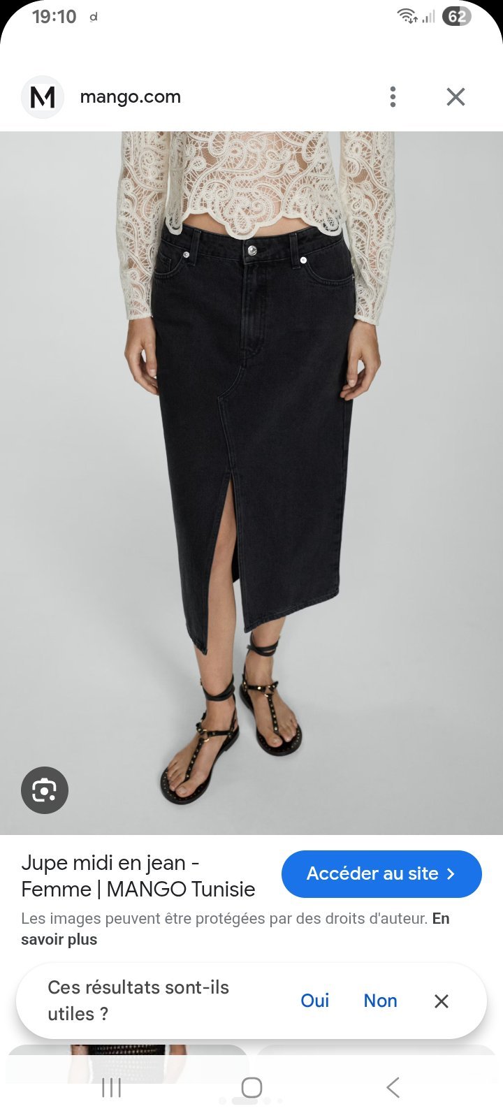 Jupe midi noire