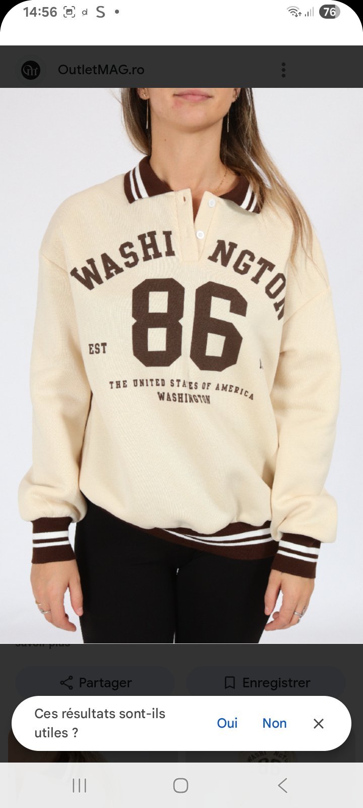 Sweetshirt WASHINGTON