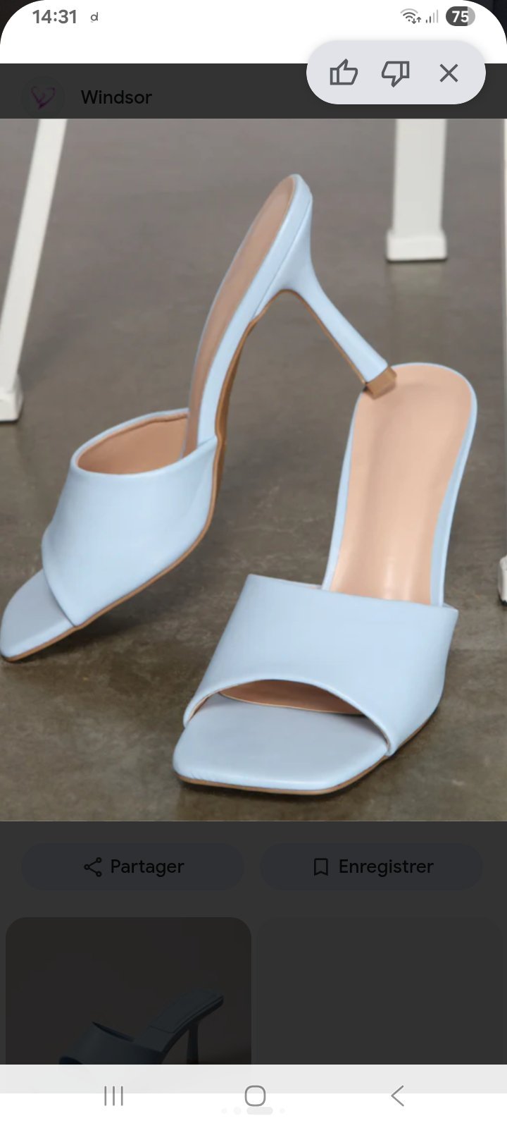 Mules azur 