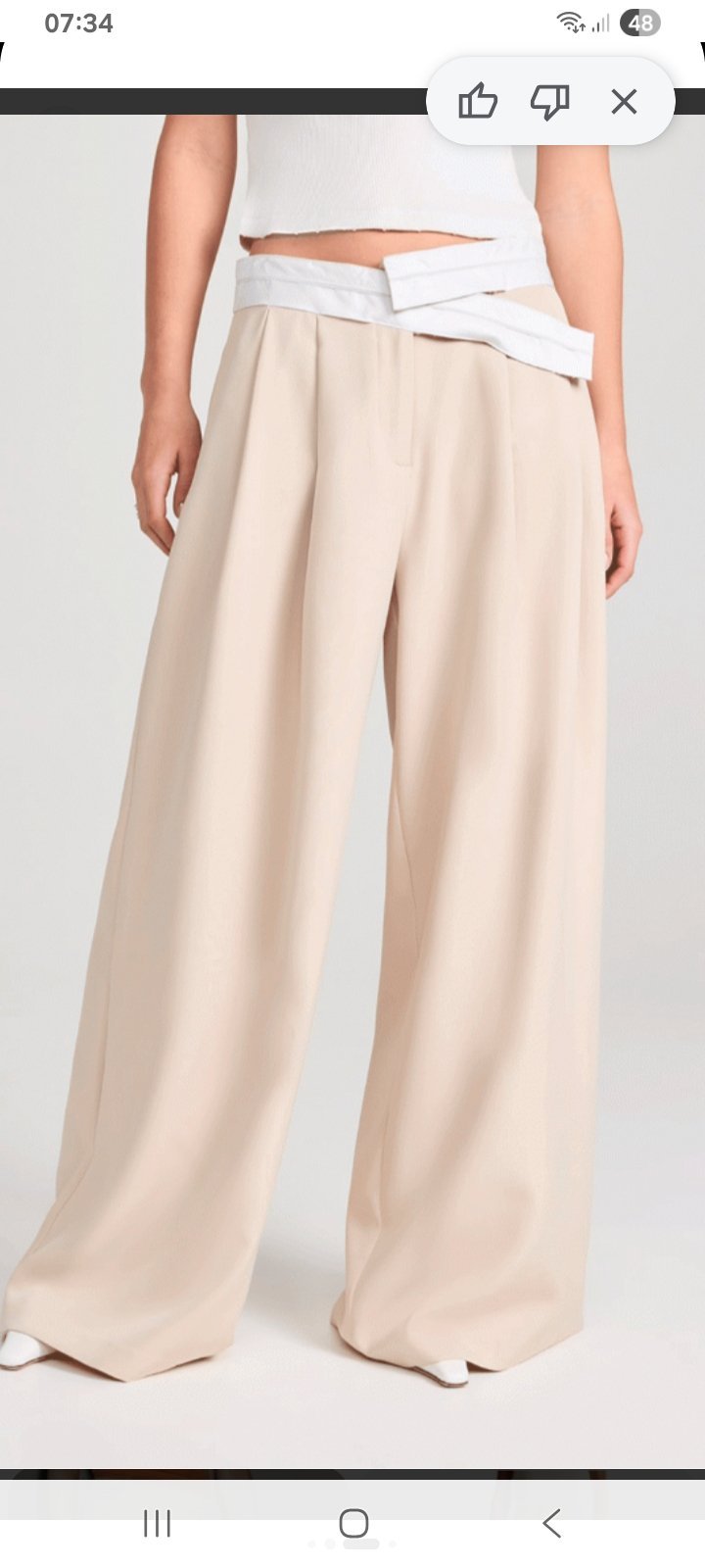 Pantalon avec bandes 