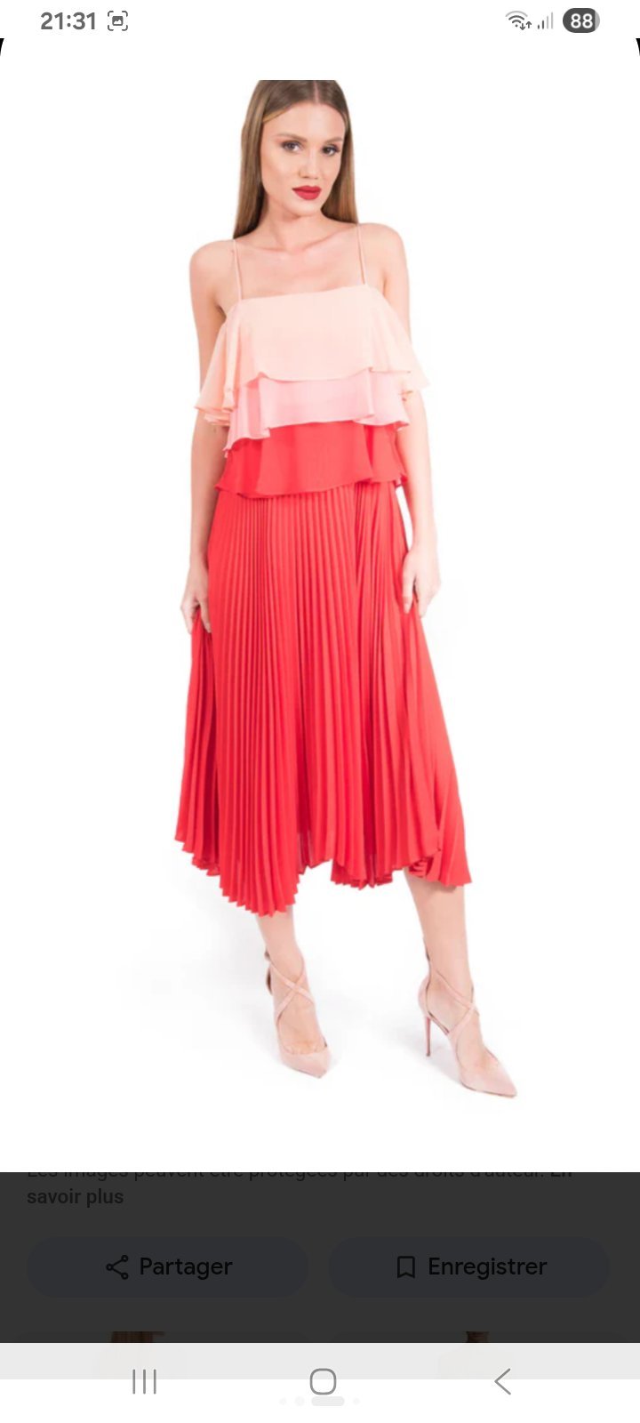 Robe tri-colore 